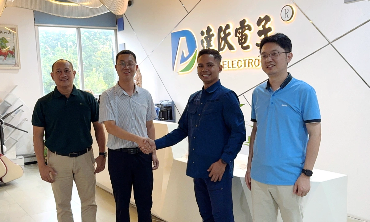 Indonesian military client visiting DAVOLIN to evaluate rugged keyboard solutions