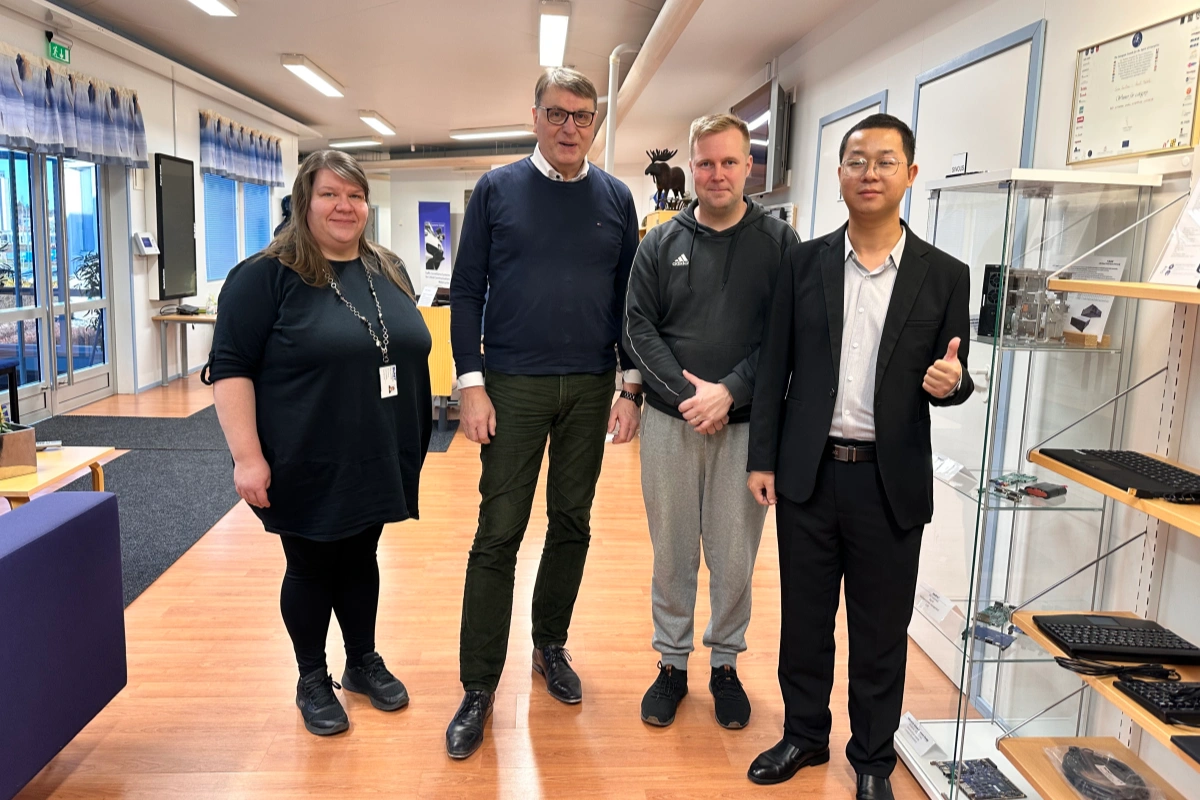 DAVOLIN team visiting Finnish client site for silicone keyboard project support