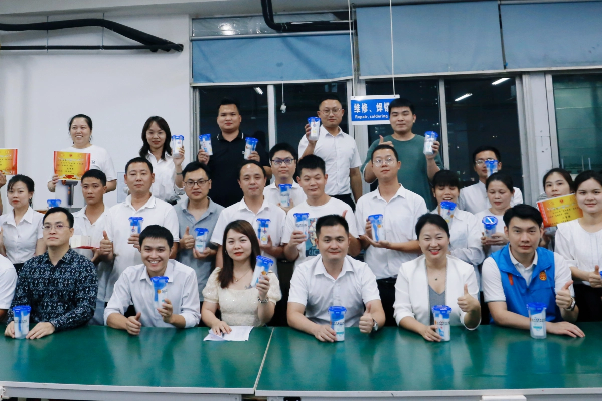 DAVOLIN employees engaged in a workplace competition event in June 2024, highlighting enthusiasm, skills, and team interaction
