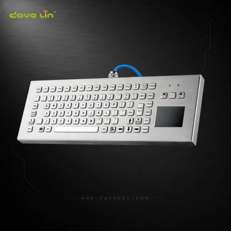 D-8611DESK stainless steel keyboard main view