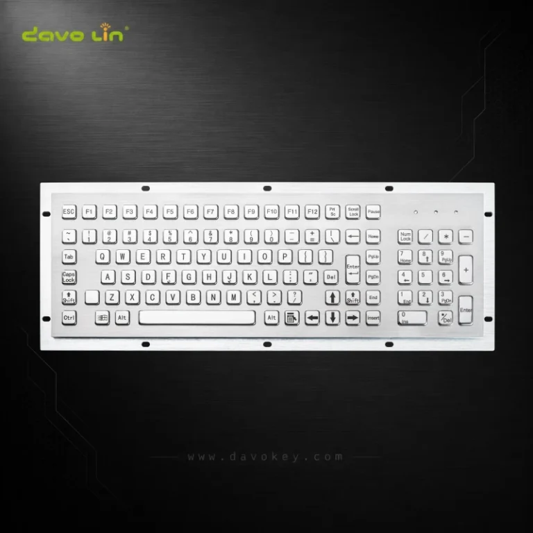 D-8625 Panel-Mount Stainless Steel Keyboard